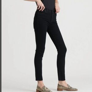 Lucky brand mid rise black skinny jeans